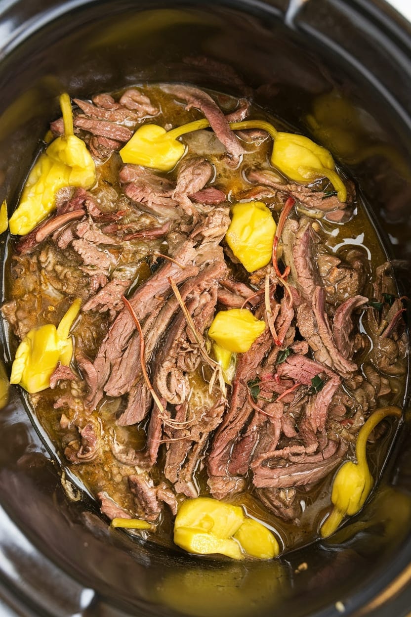 Slow Cooker Mississippi Pot Roast