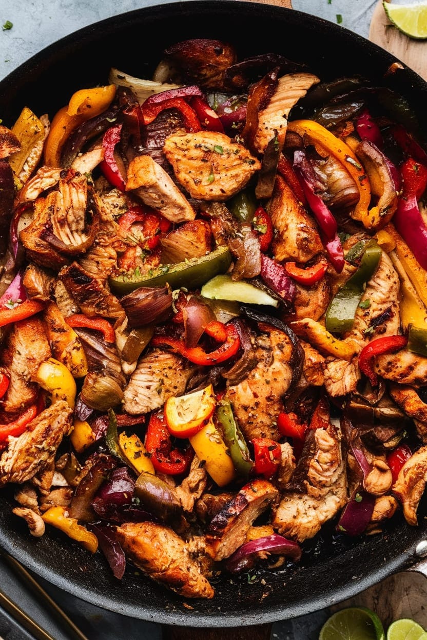 Skillet Chicken Fajitas