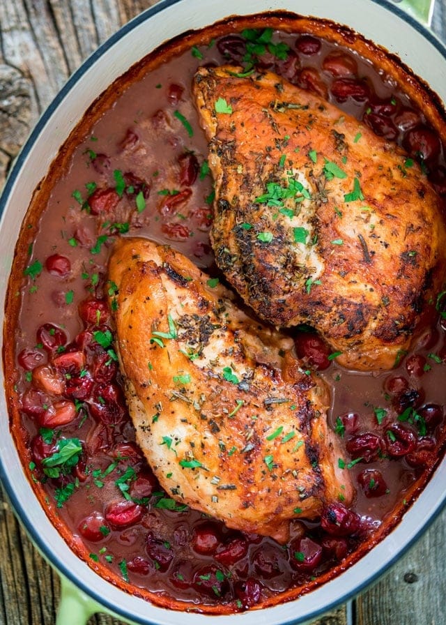 Roasted Turkey Breast with Cranberry Sauce Recipe
