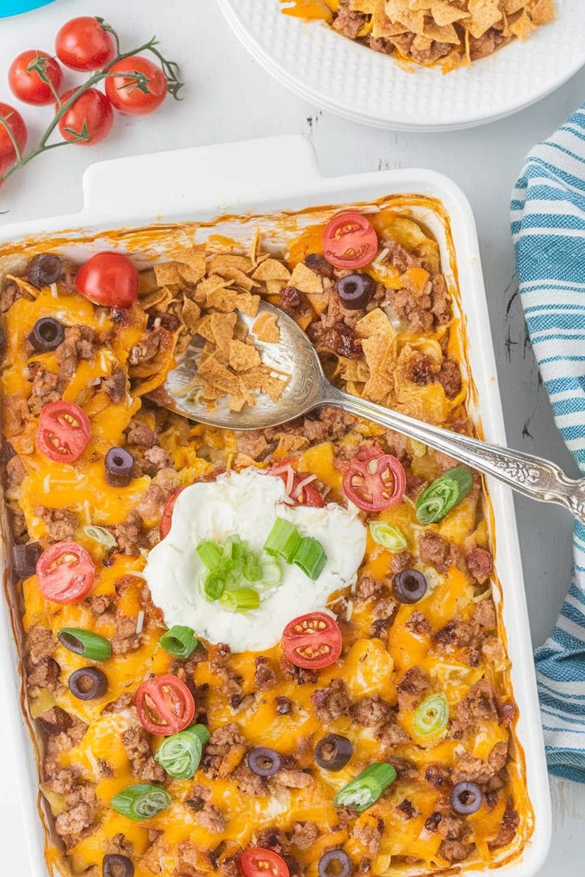 Taco Hashbrown Casserole