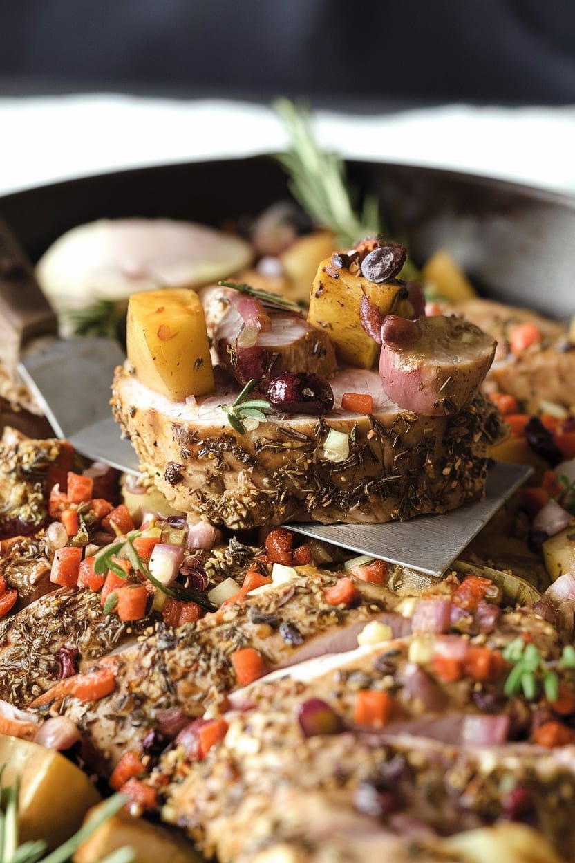 One-Skillet Herb Crusted Pork Tenderloin