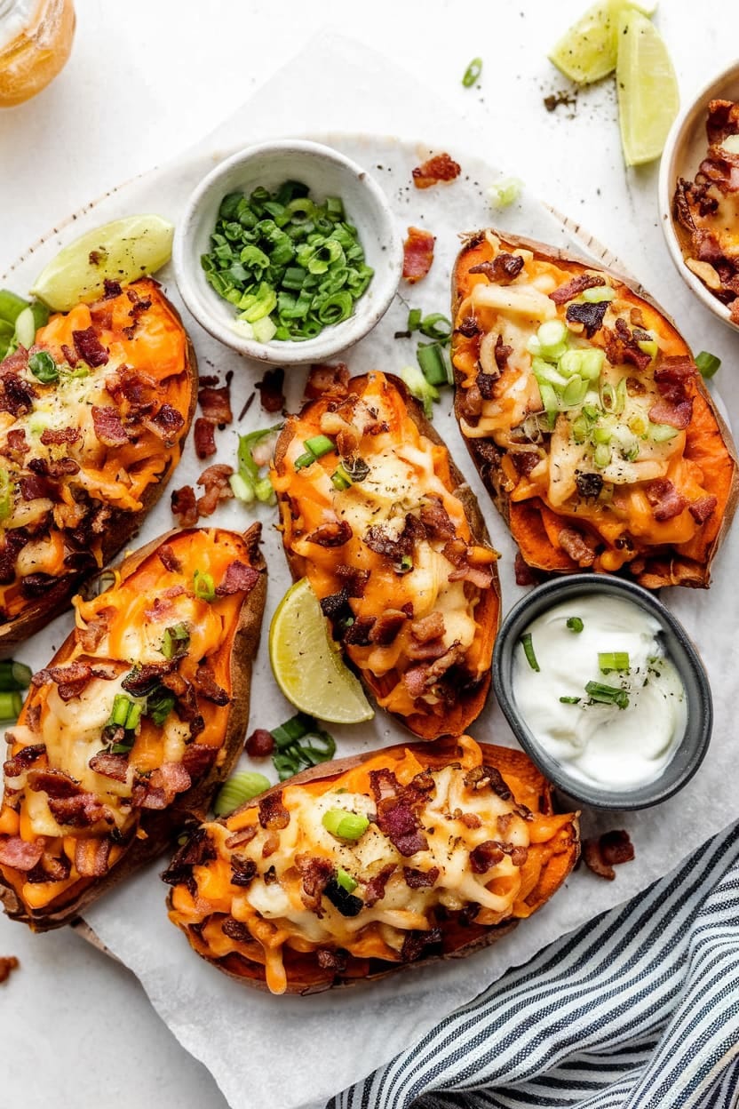 Loaded Sweet Potato Skins