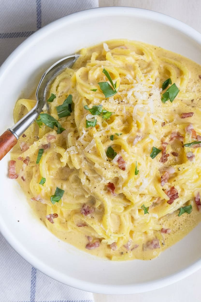 Spaghetti Squash Carbonara