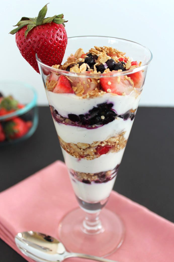 Greek Yogurt Parfait with Berries and Granola Recipe