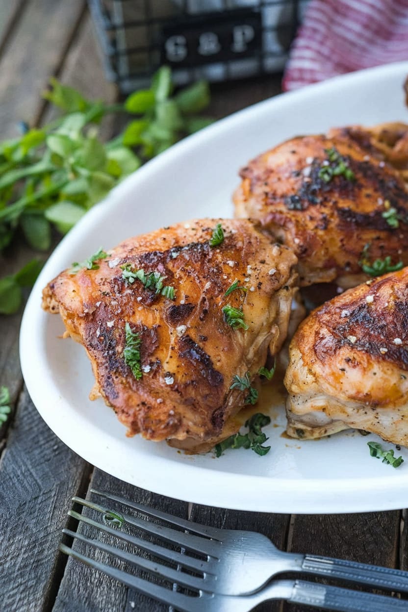 Crispy Skillet Chicken Thighs