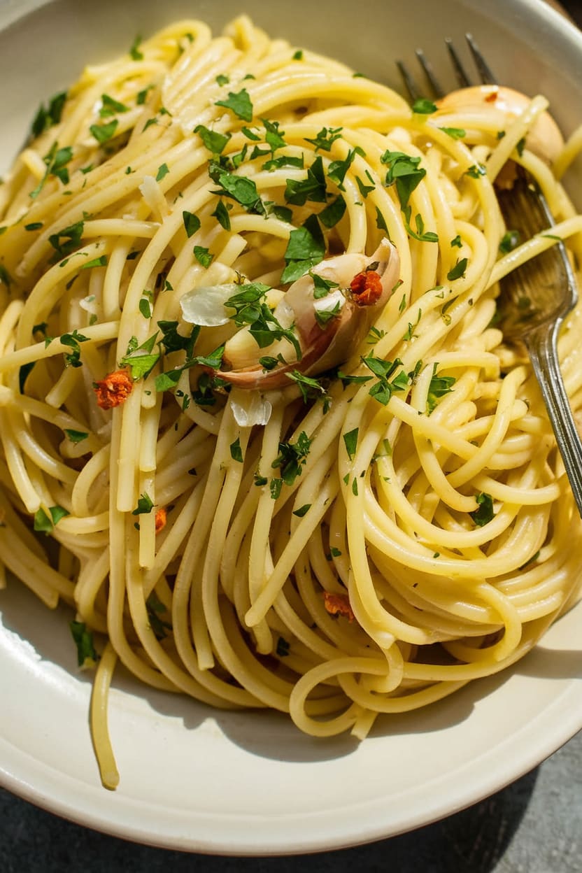 Easy Pasta Aglio E Olio