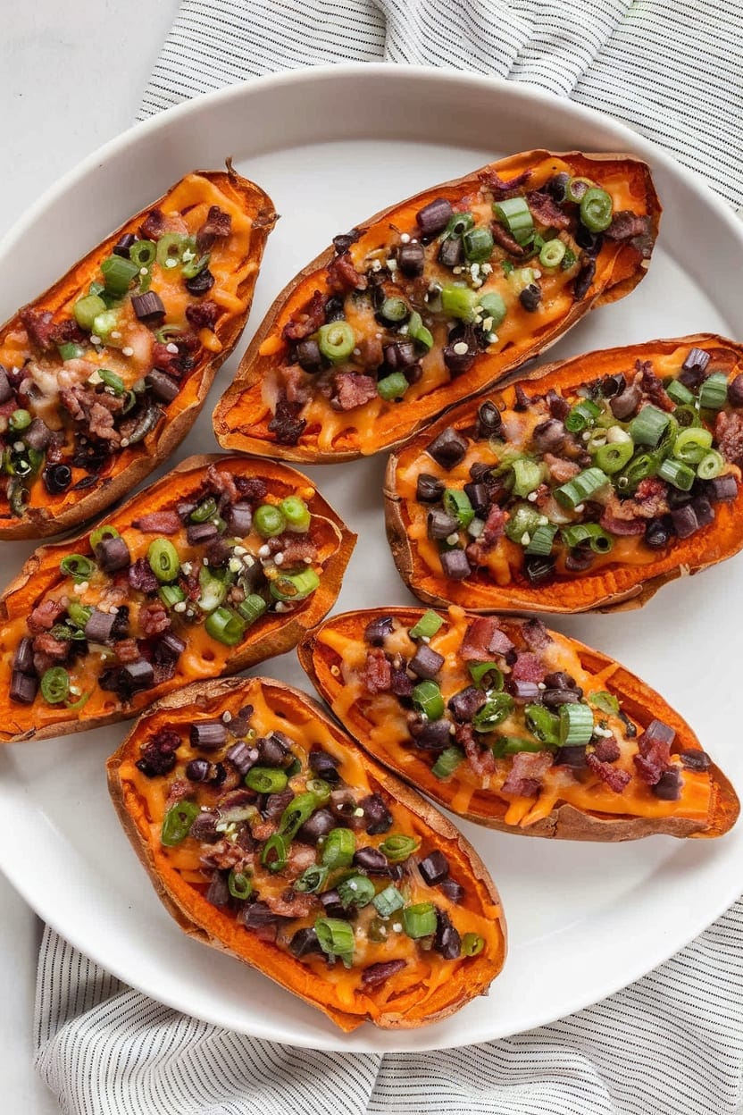 Loaded Sweet Potato Skins