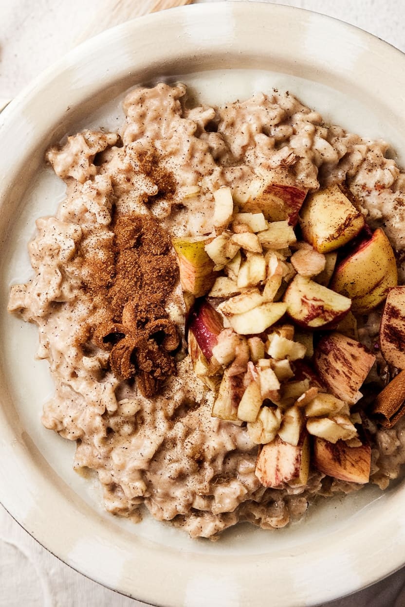 Slow Cooker Apple Cinnamon Oatmeal