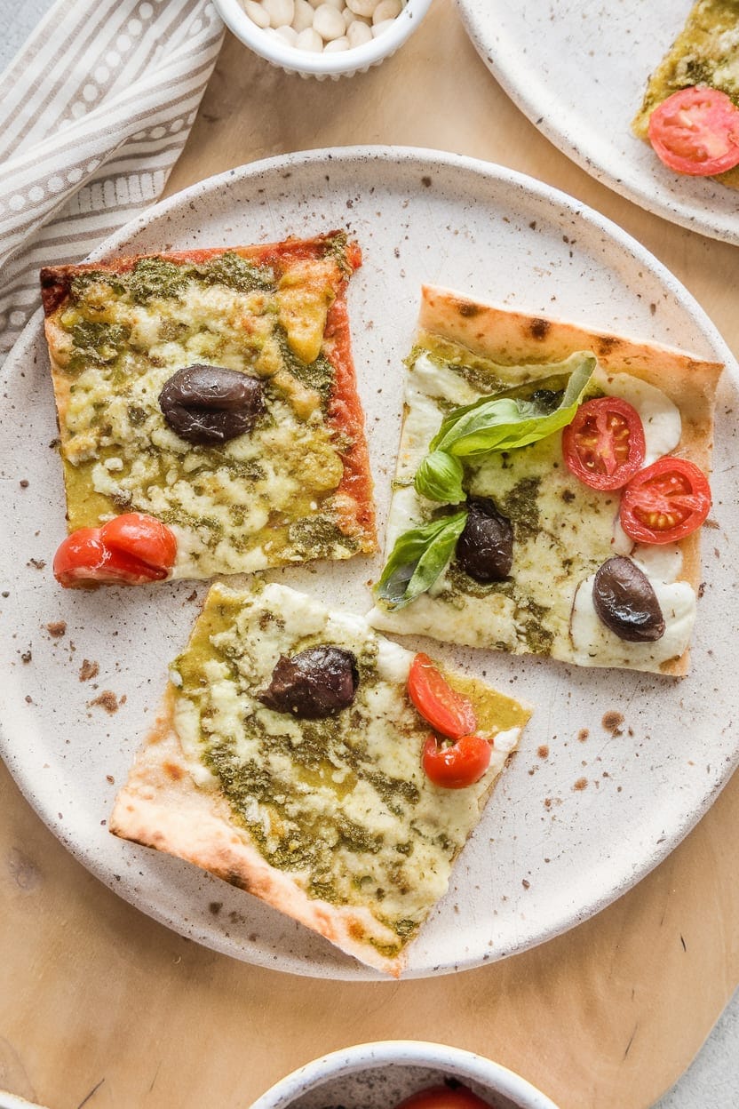 Pesto Flatbread Pizza