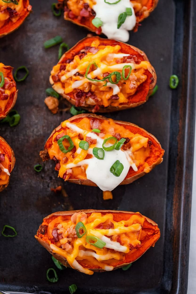 Loaded Sweet Potato Skins