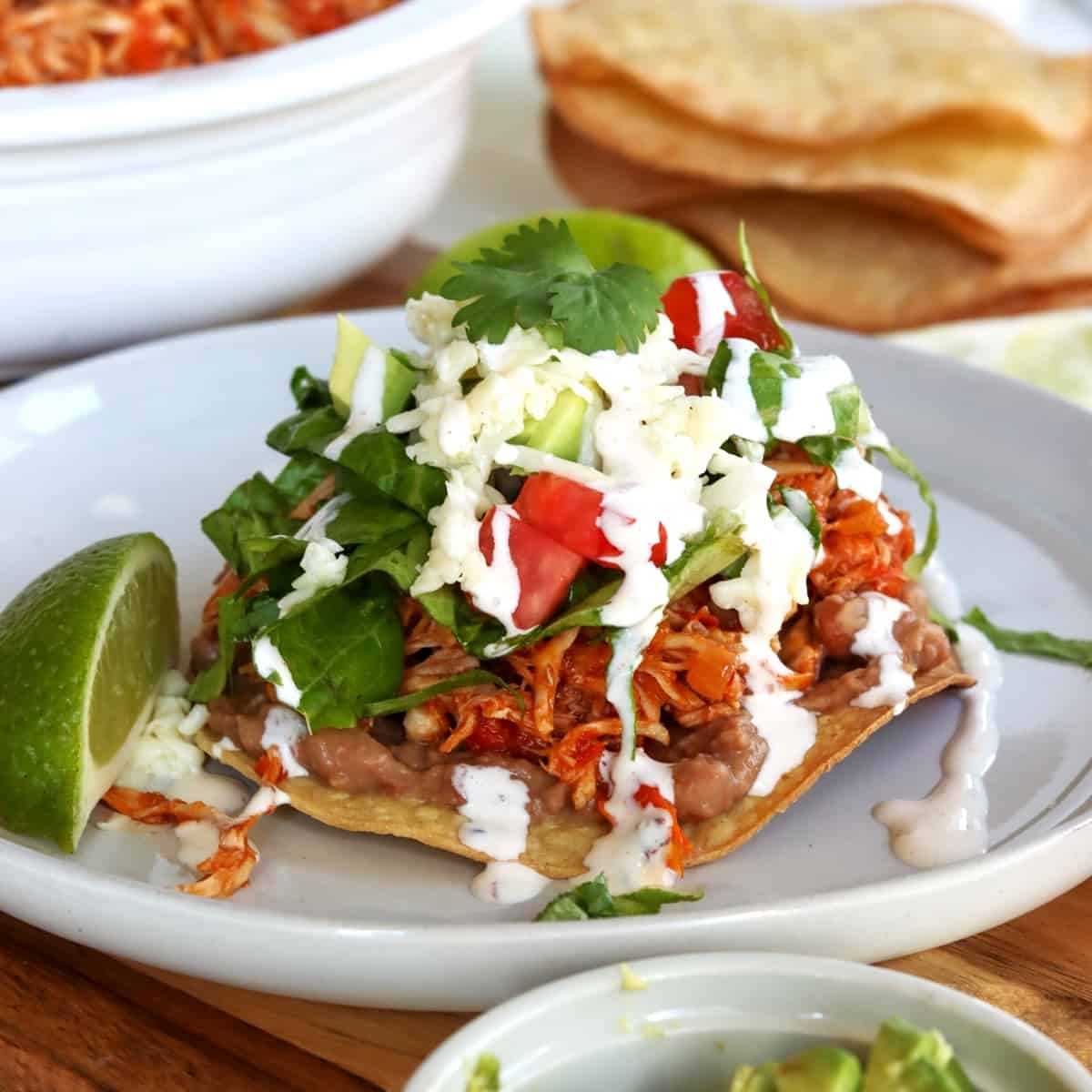 Chicken Tinga Tostadas