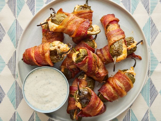 Bacon-Wrapped Jalapeño Poppers with Cream Cheese