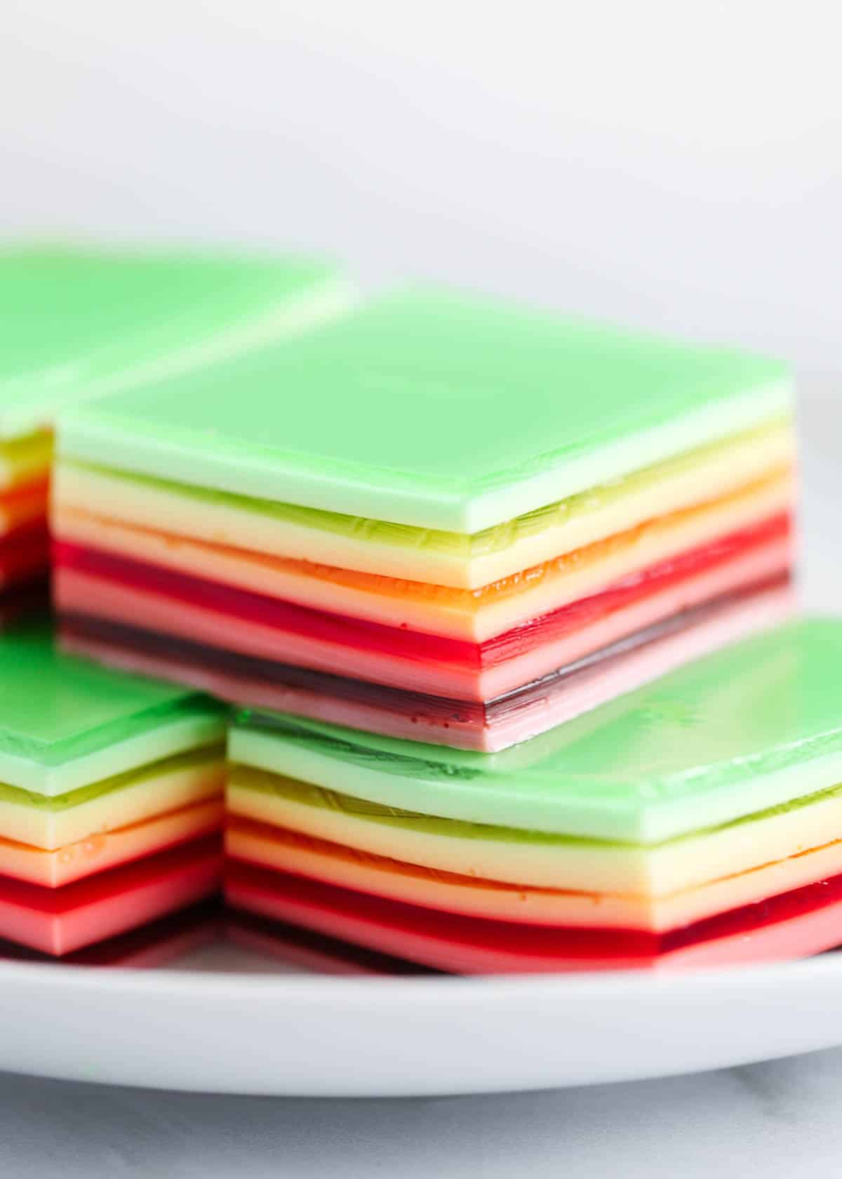 Layered Rainbow Jello