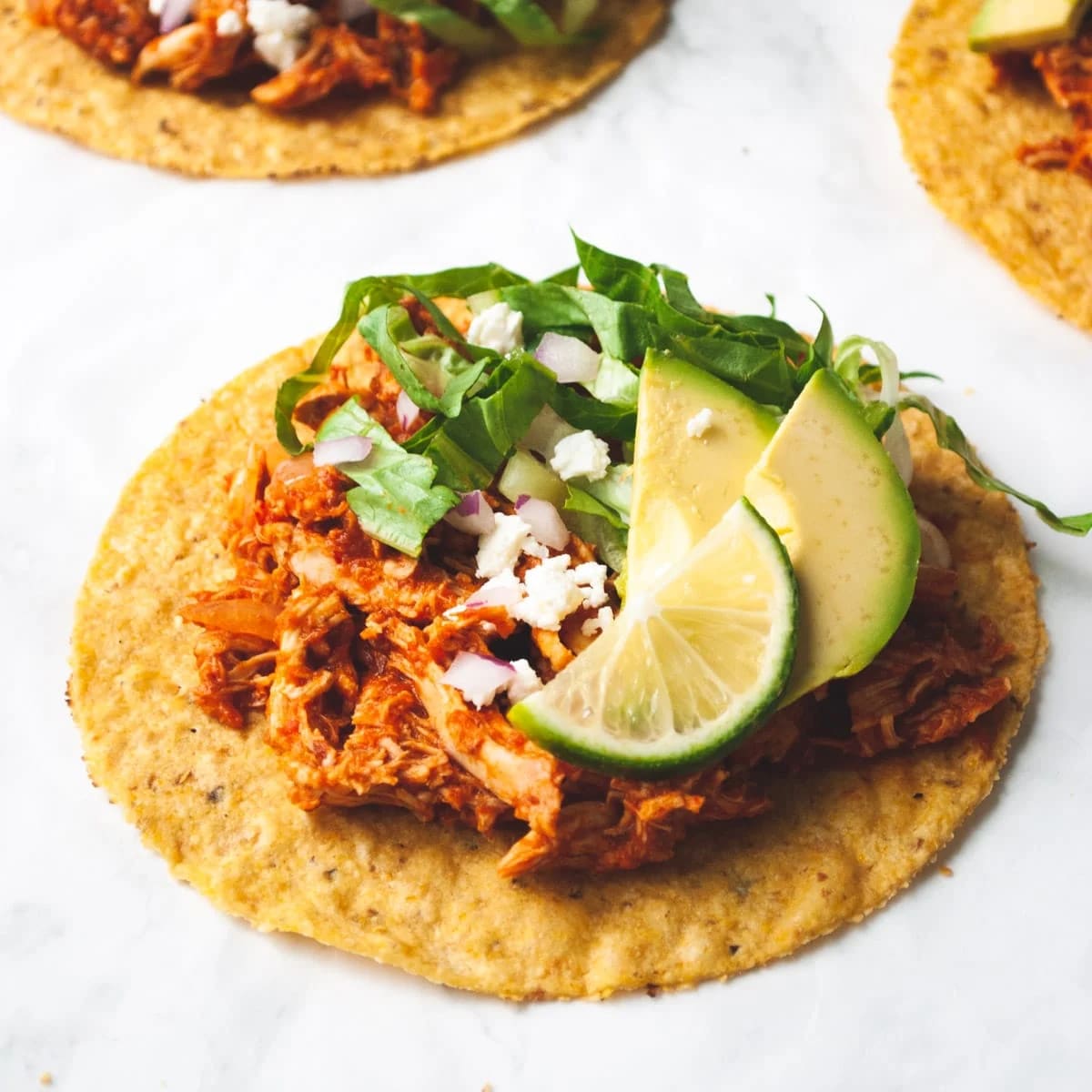 Chicken Tinga Tostadas