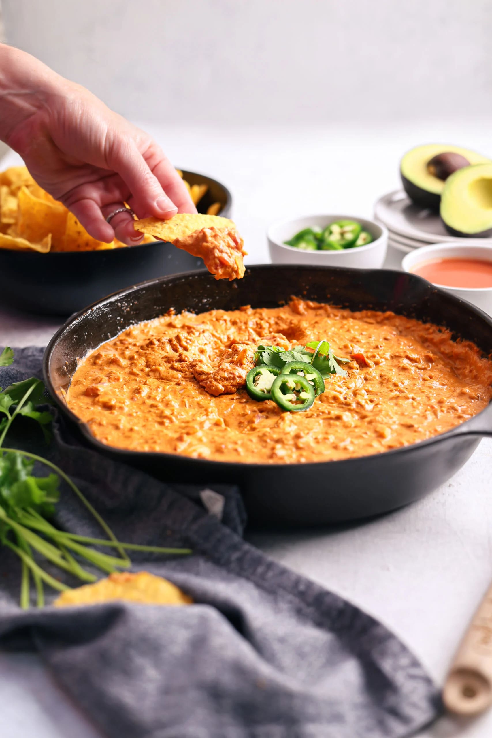 Easy Skillet Chorizo Cheese Dip