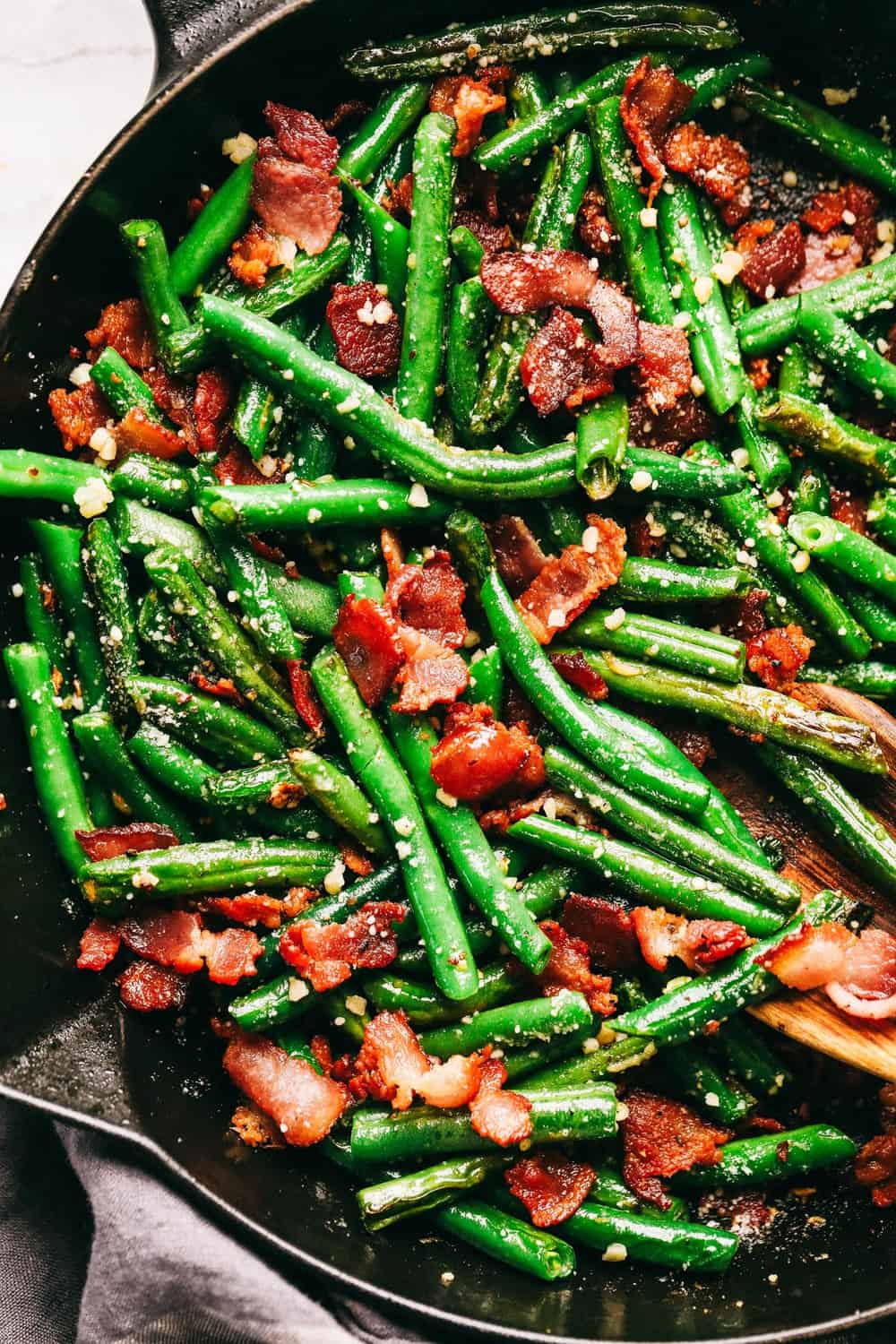 Quick & Easy Green Beans with Bacon