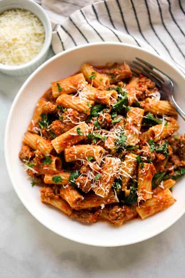 Creamy Tomato Pasta with Sausage