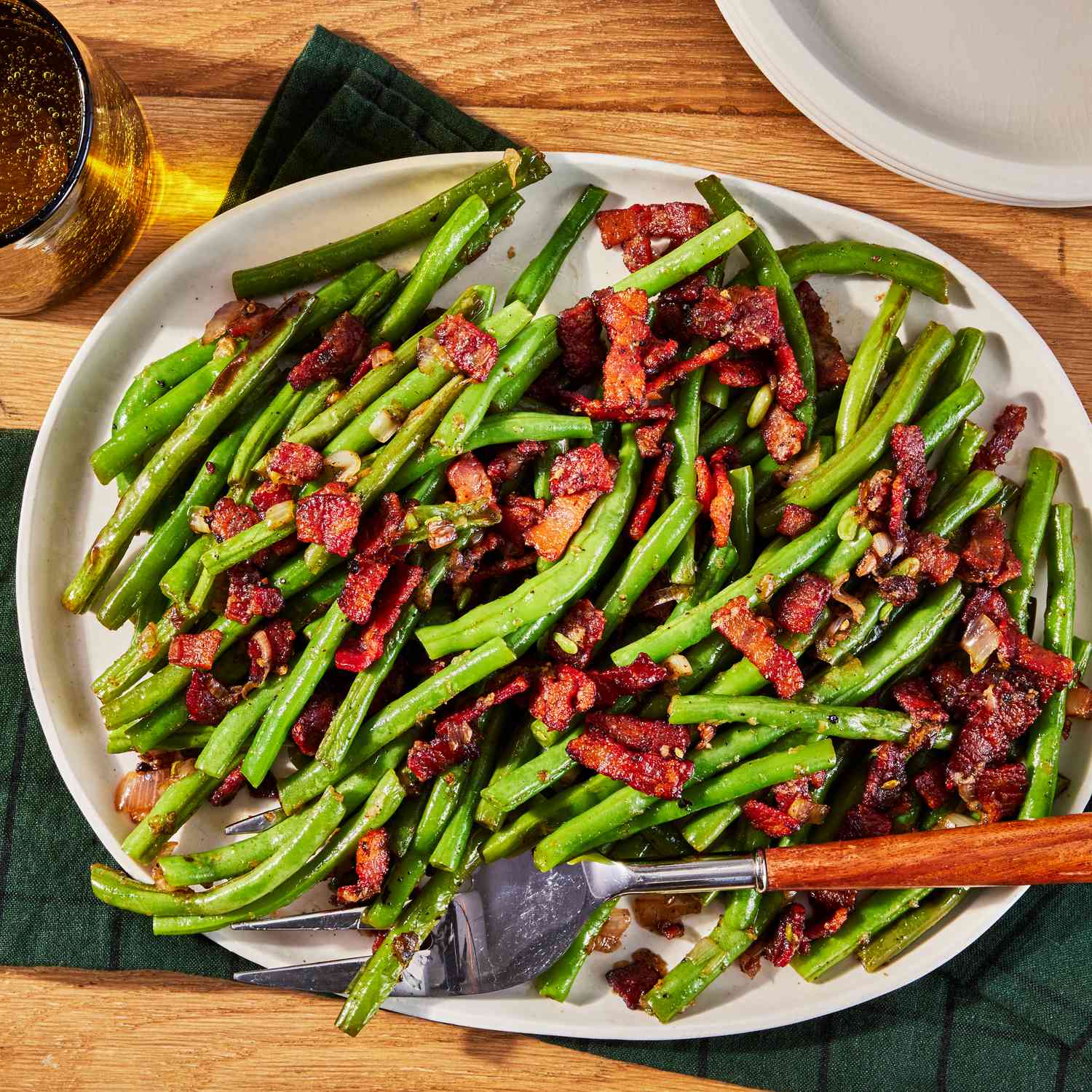 Quick & Easy Green Beans with Bacon