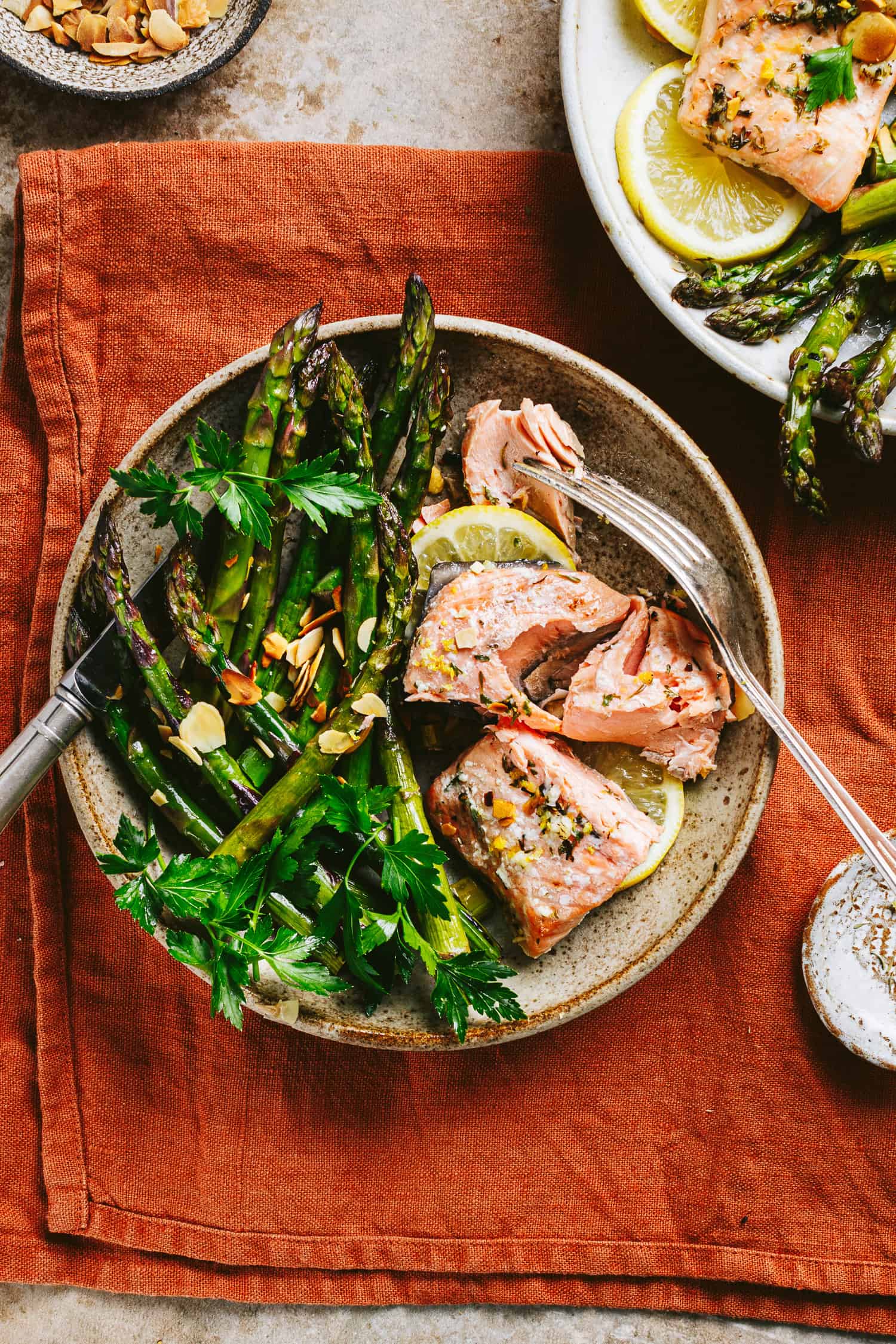 Sheet Pan Lemon-Herb Salmon with Asparagus