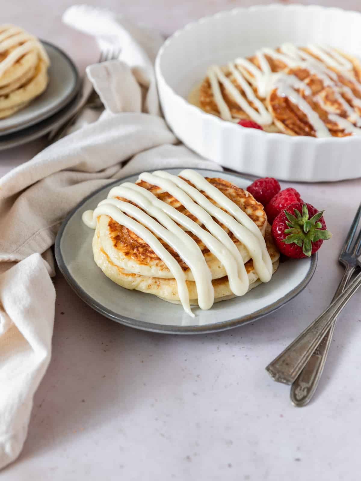 Cinnamon Roll Pancakes