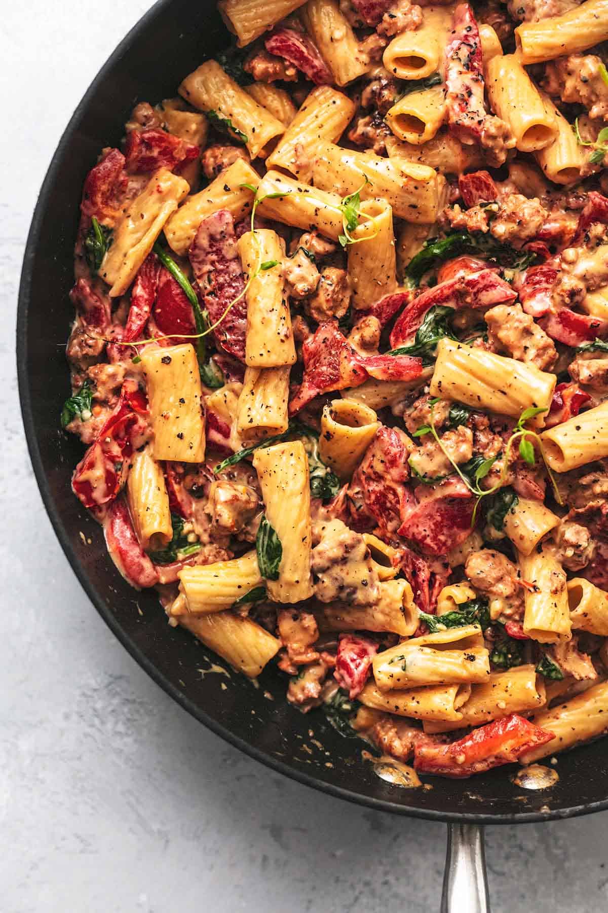 Creamy Tuscan Sausage Pasta