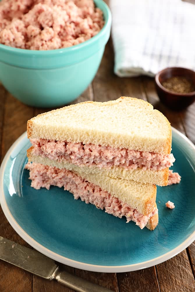 Deviled Ham Tea Sandwiches