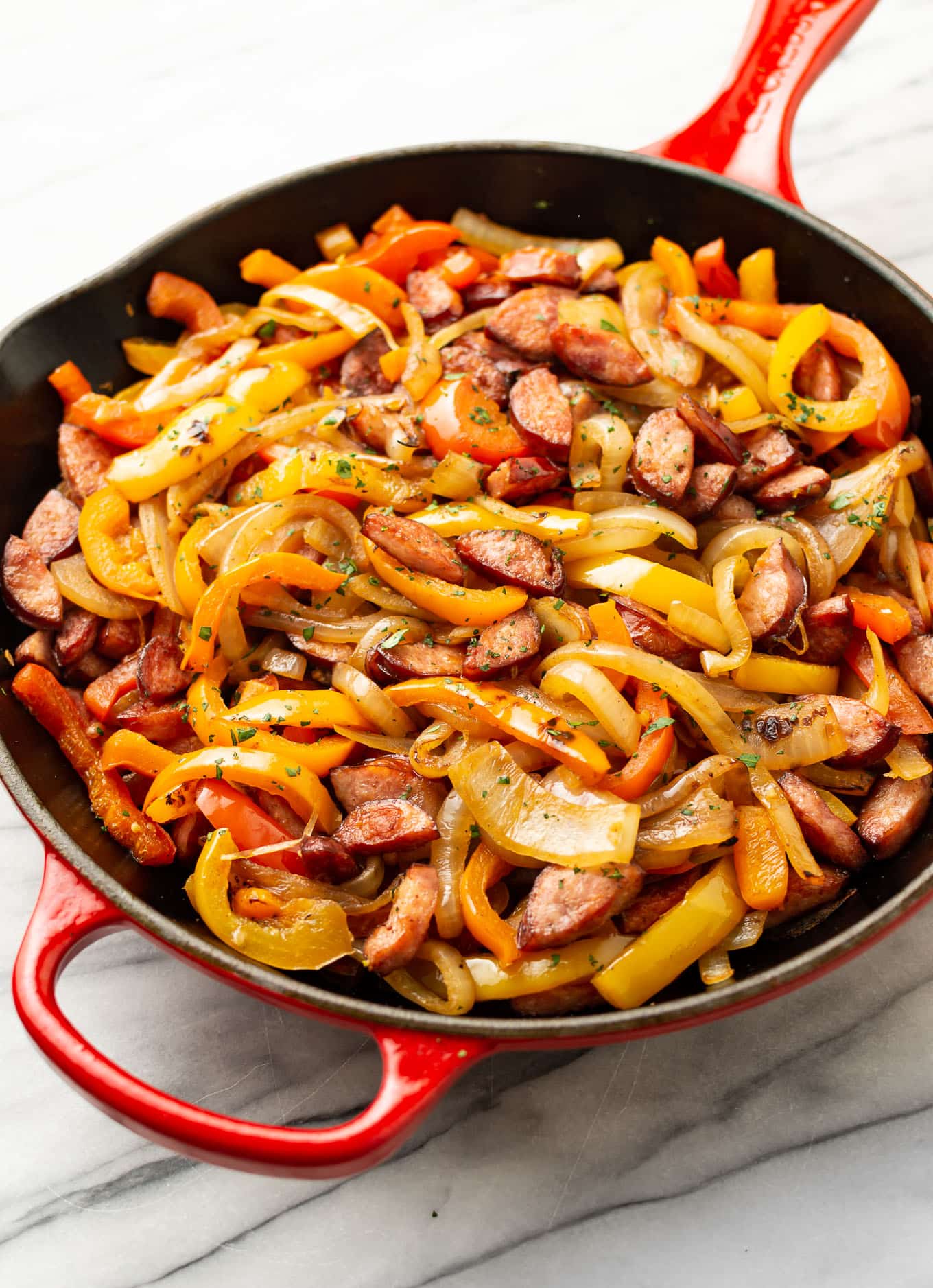Easy Sausage and Peppers Skillet