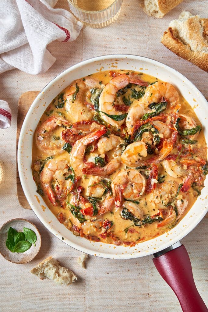Tuscan Garlic Shrimp {Paleo, Whole30}