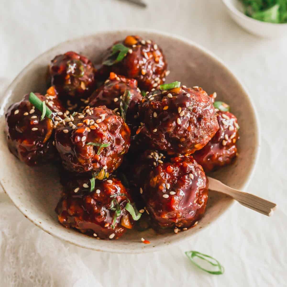 Gochujang Meatballs