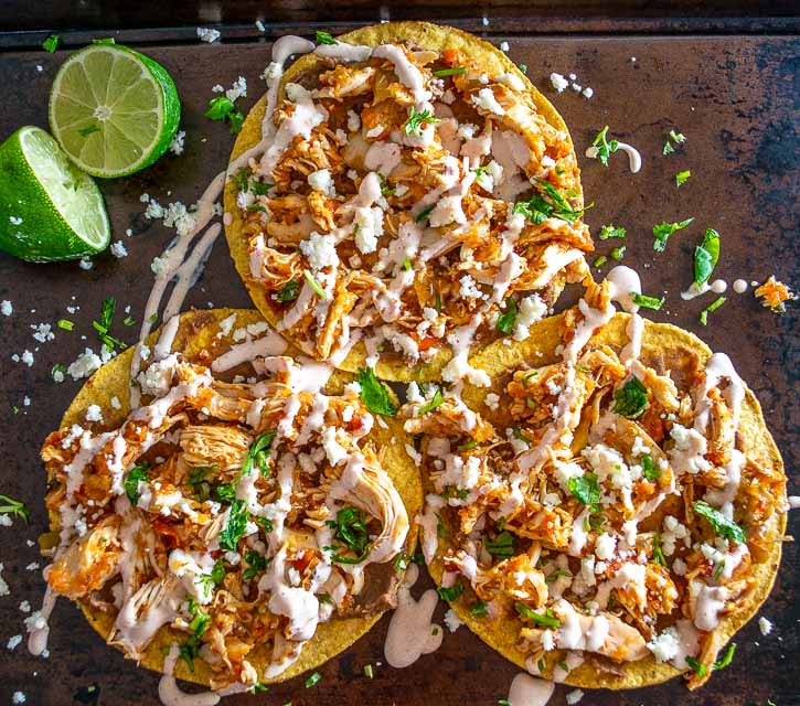 Chicken Tinga Tostadas