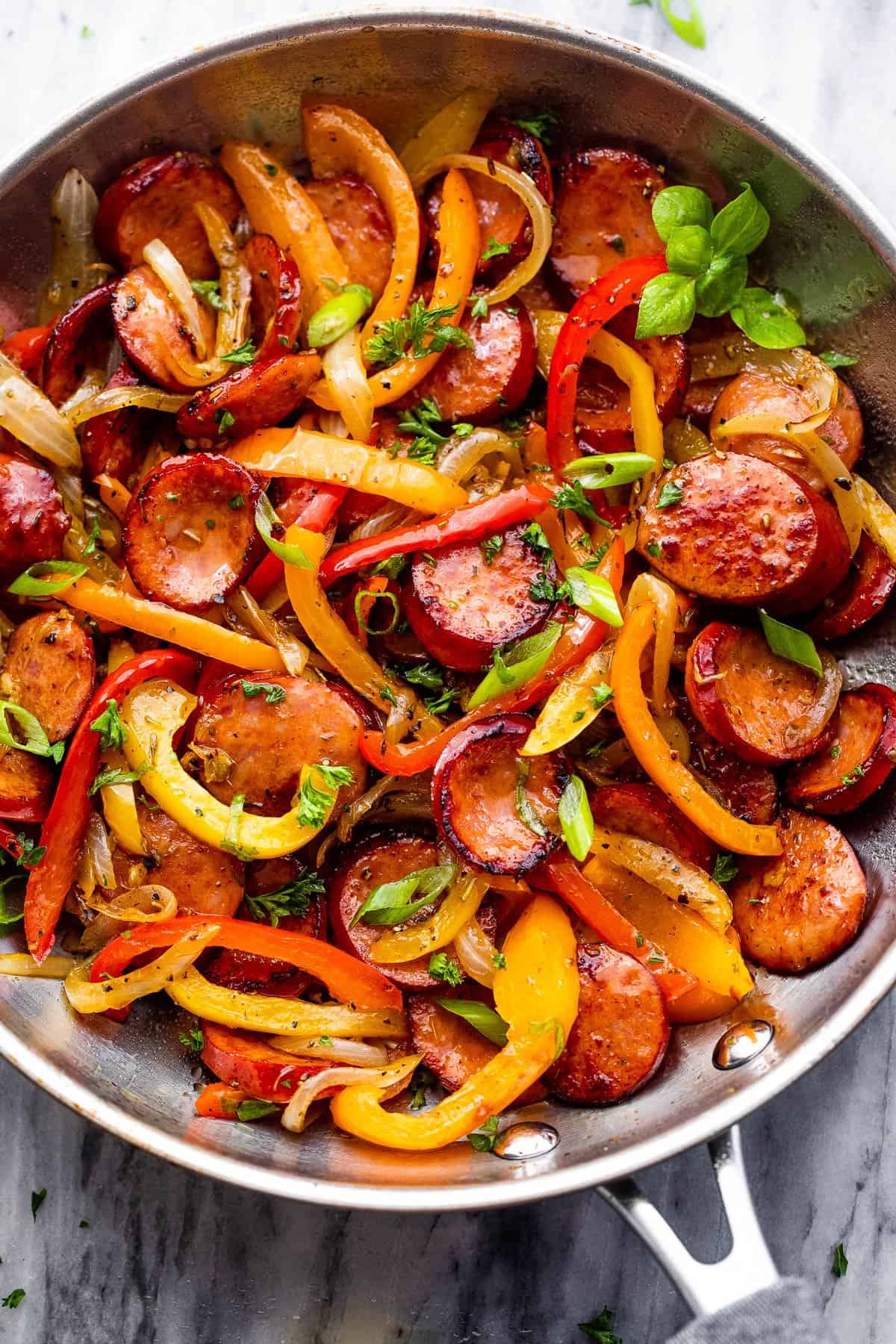 Easy Sausage and Peppers Skillet