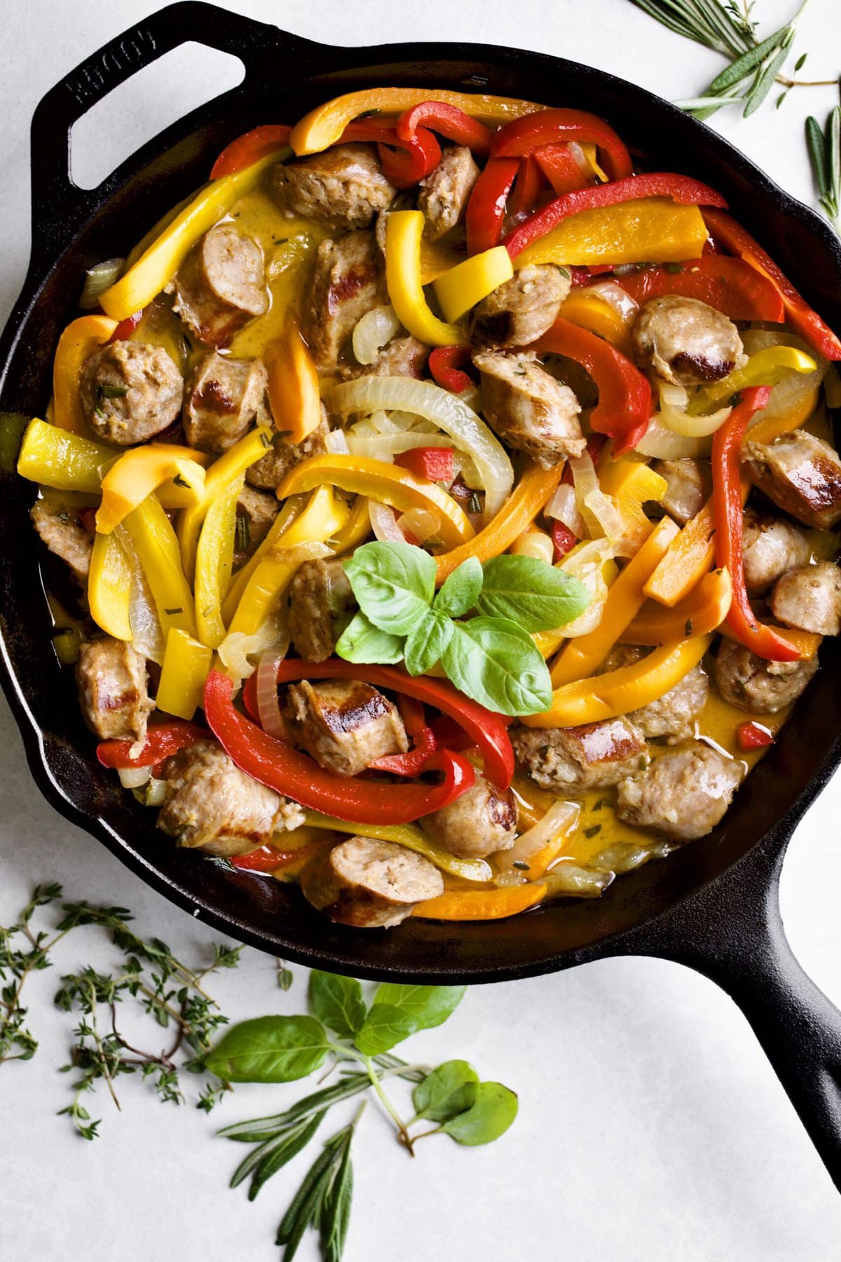 Easy Sausage and Peppers Skillet