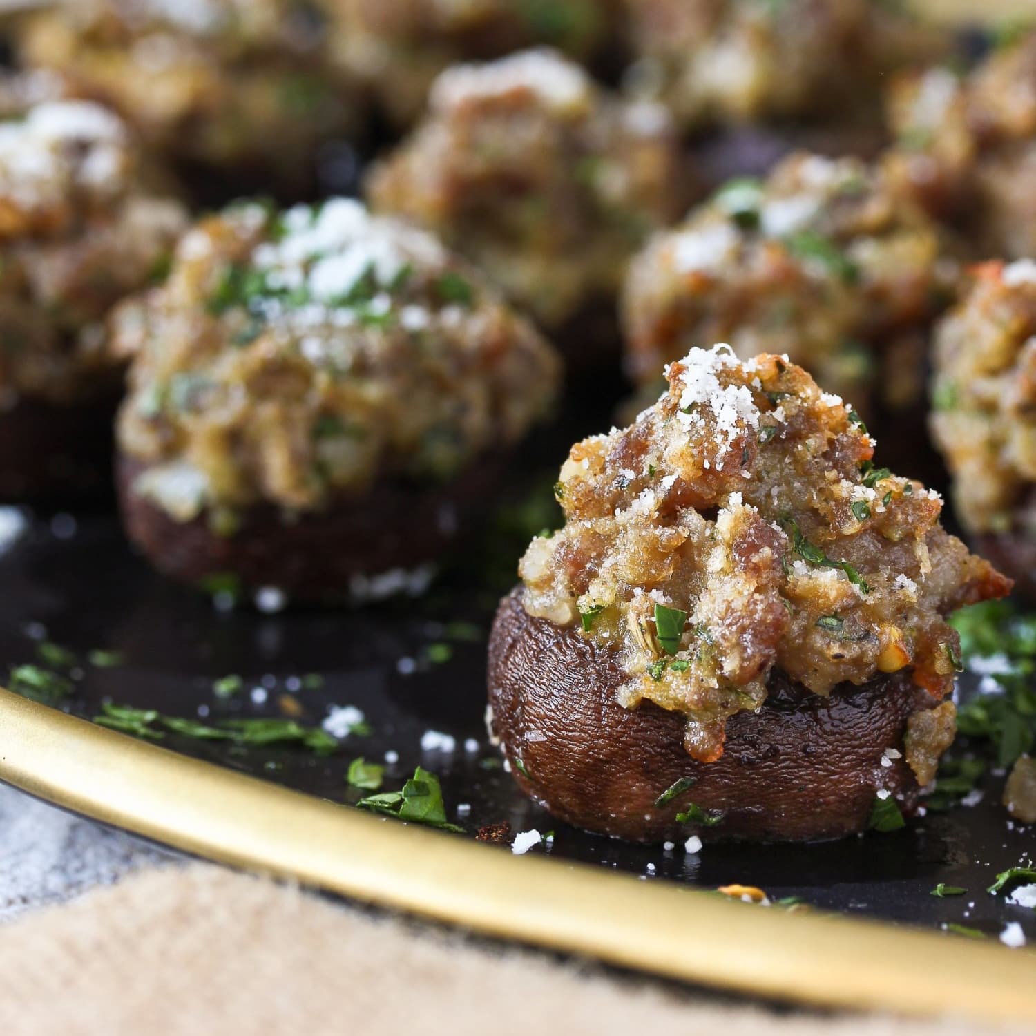 Sausage Stuffed Mushrooms