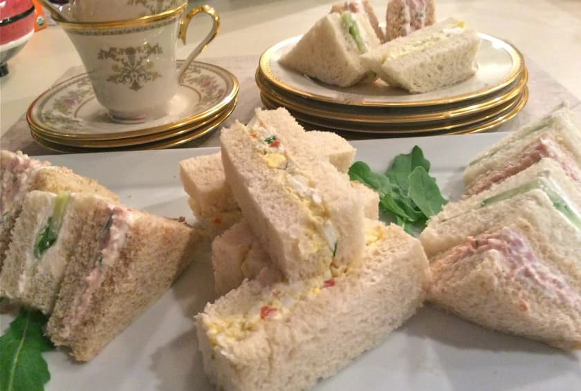 Deviled Ham Tea Sandwiches