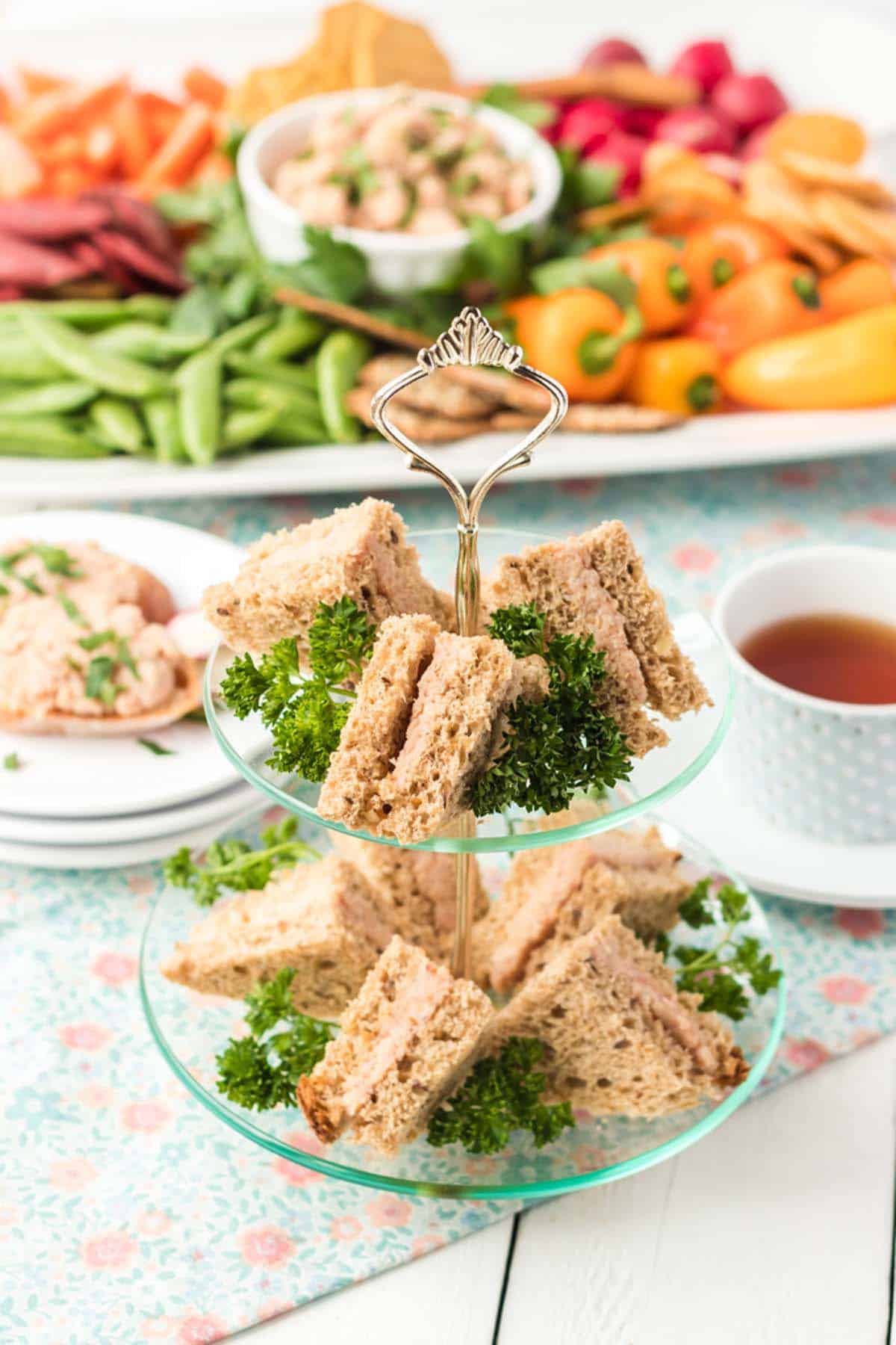 Deviled Ham Tea Sandwiches