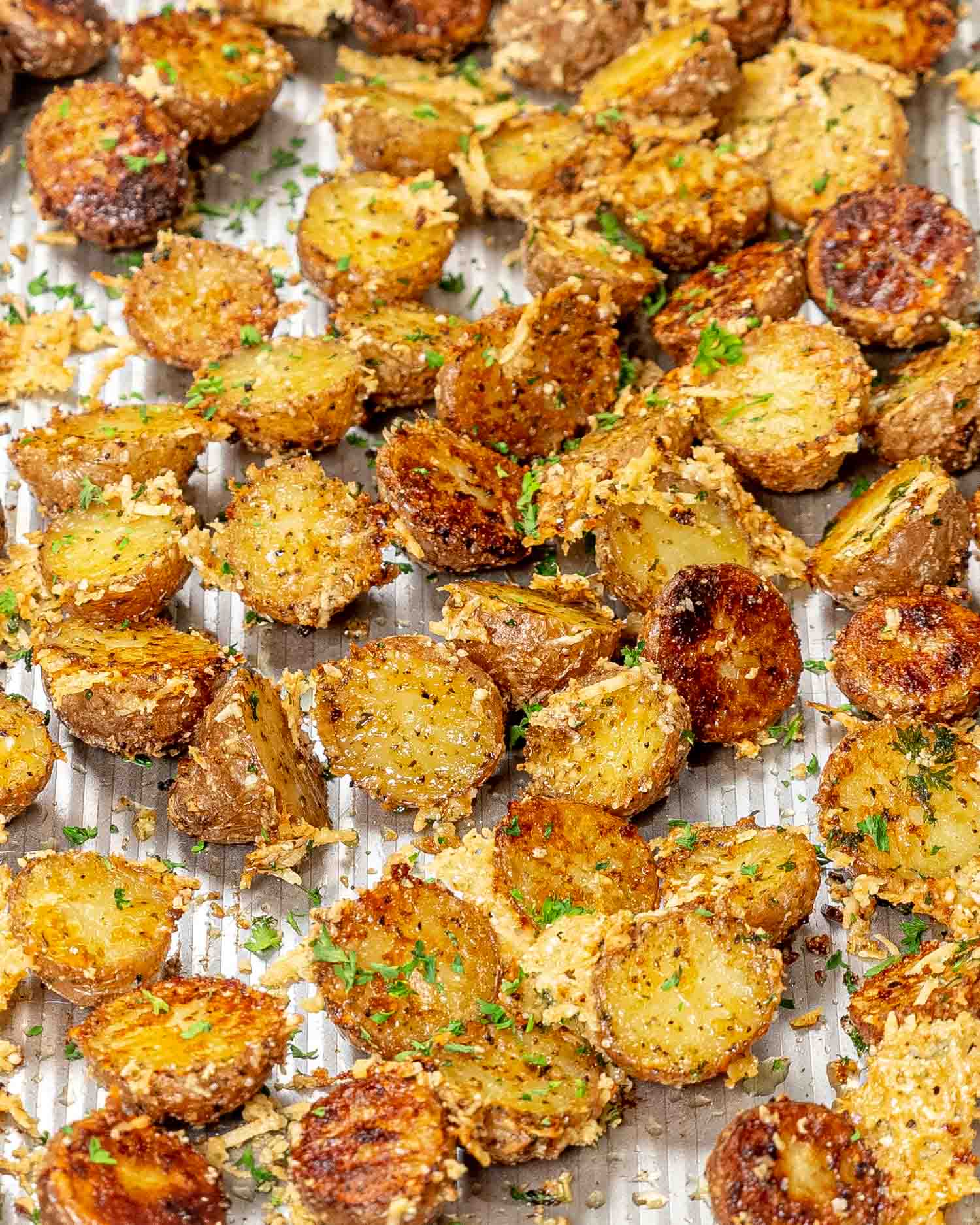 Crispy Parmesan Crusted Potatoes