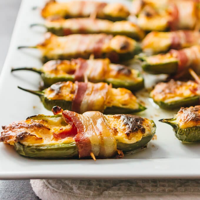 Bacon-Wrapped Jalapeño Poppers with Cream Cheese