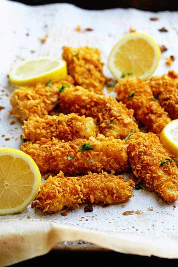 Crispy Cornflake Fish Sticks
