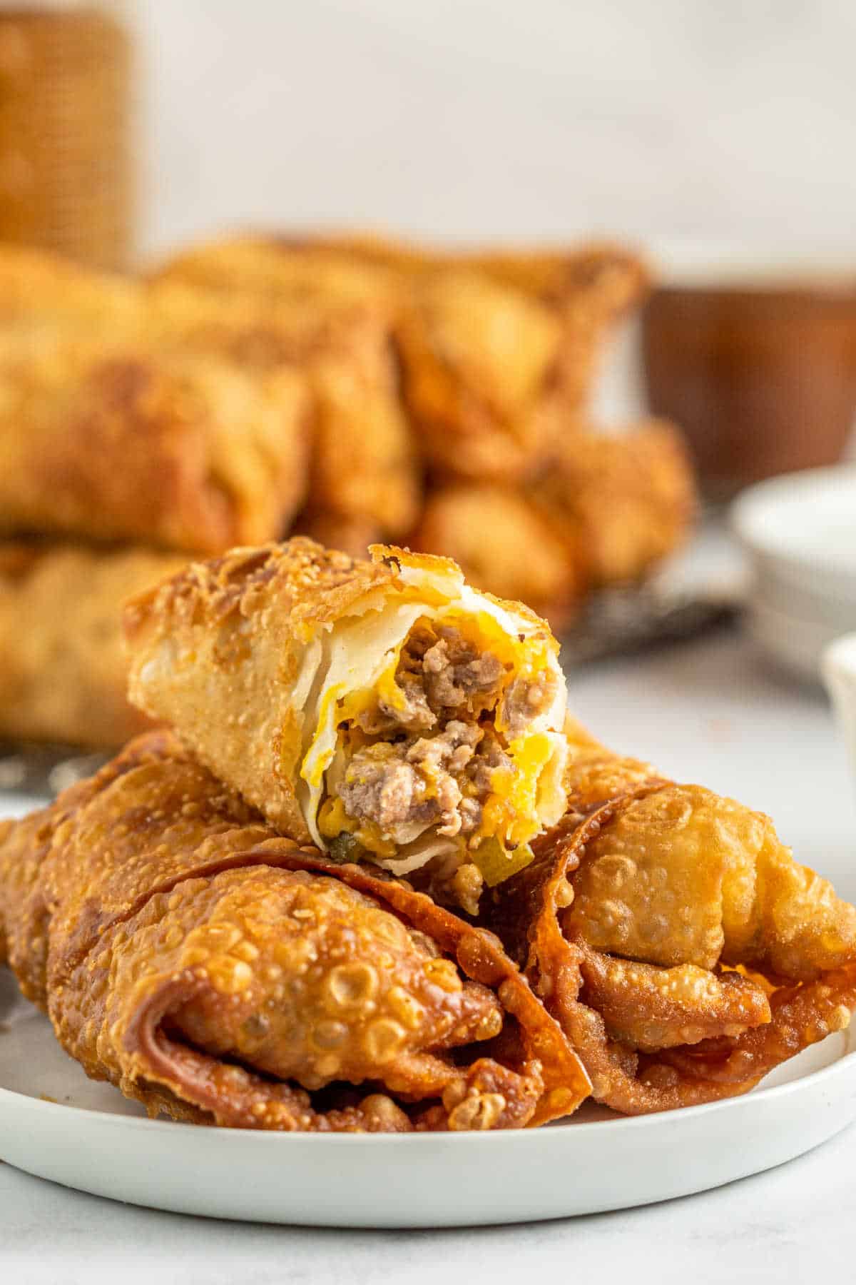Cheeseburger Egg Rolls