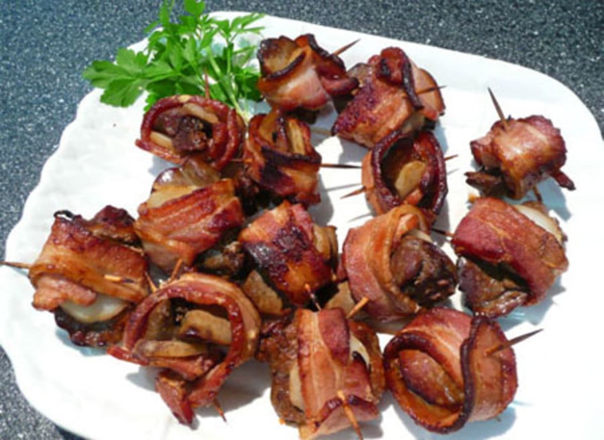 Rumaki Chicken Liver and Bacon Appetizer