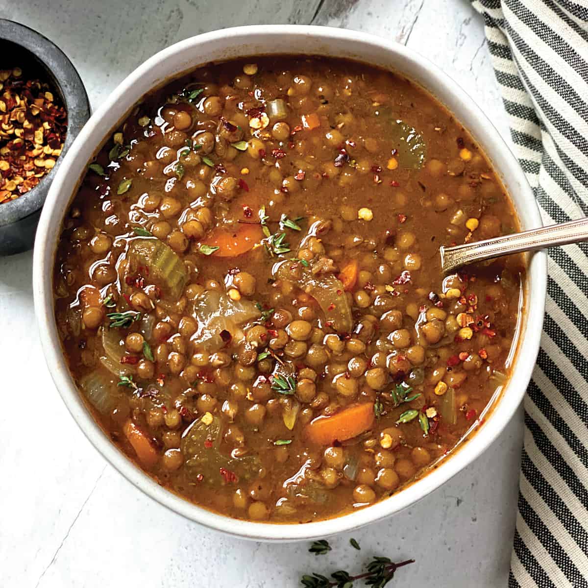 Greek Lentil Soup (Fakes Soupa)