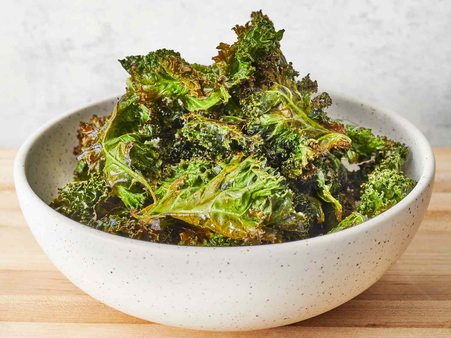 a crispy snack with kale chips
