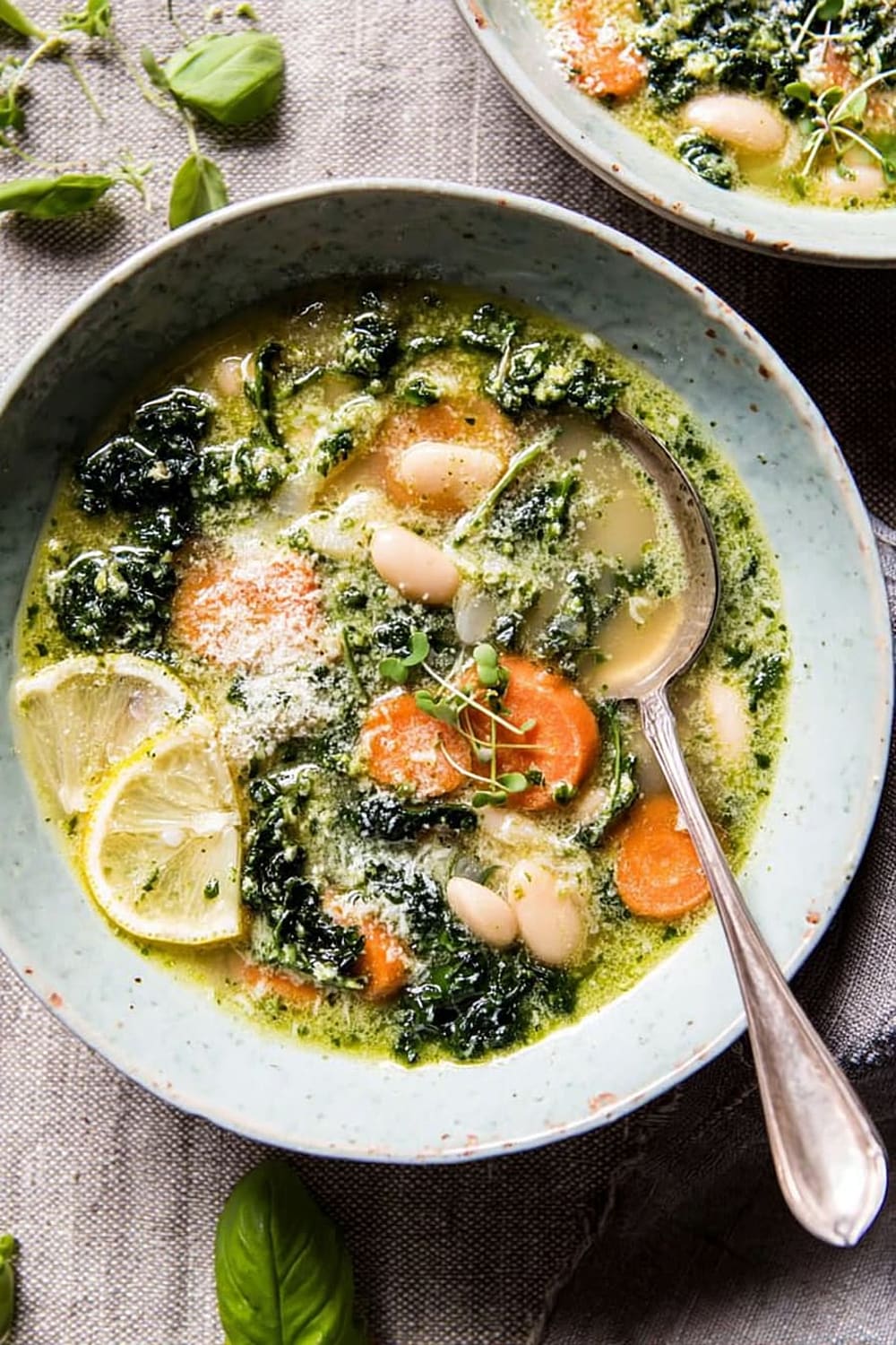 Crockpot Tuscan White Bean and Lemon Soup