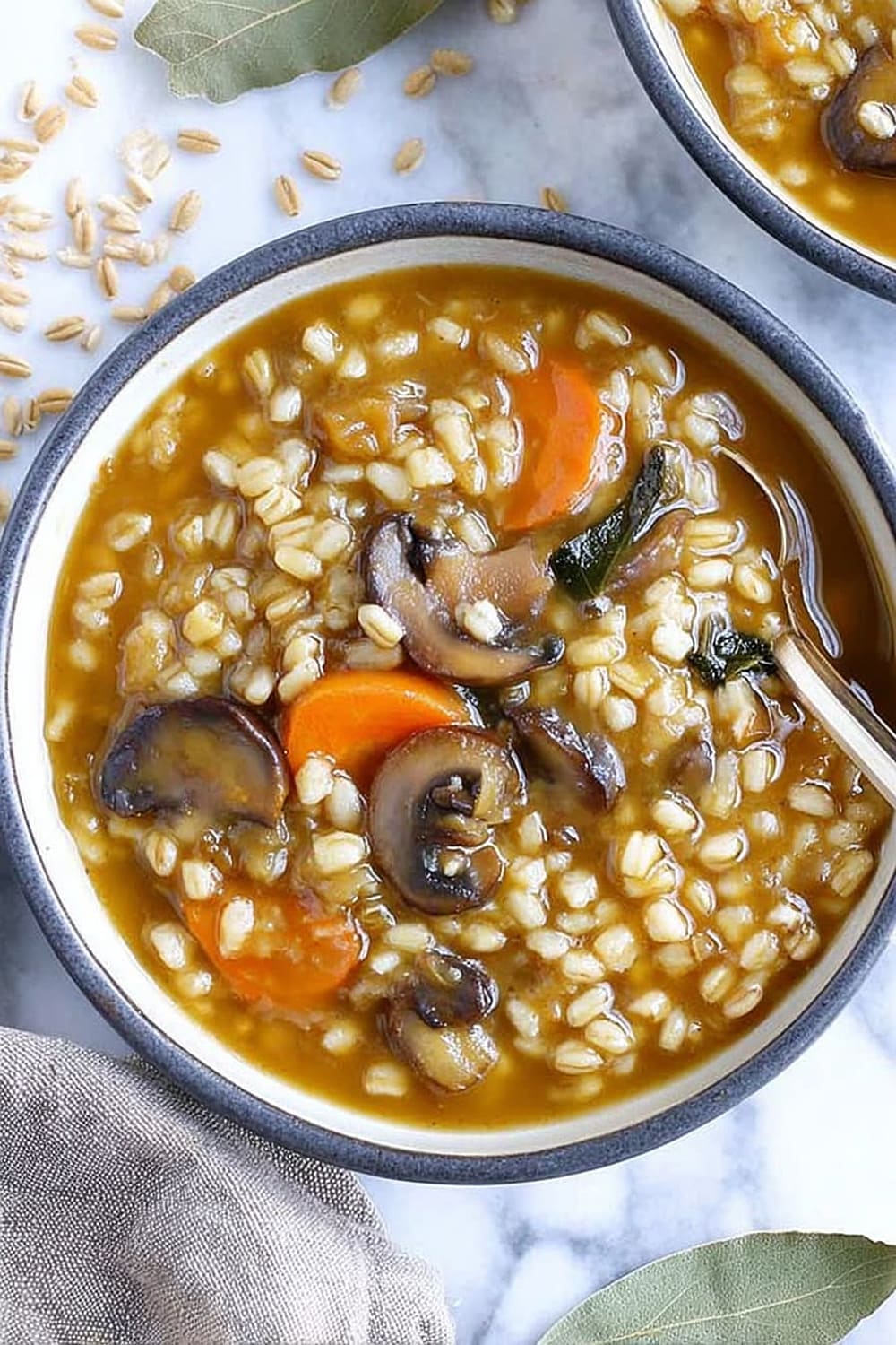 Slow Cooker Mushroom Barley Stew