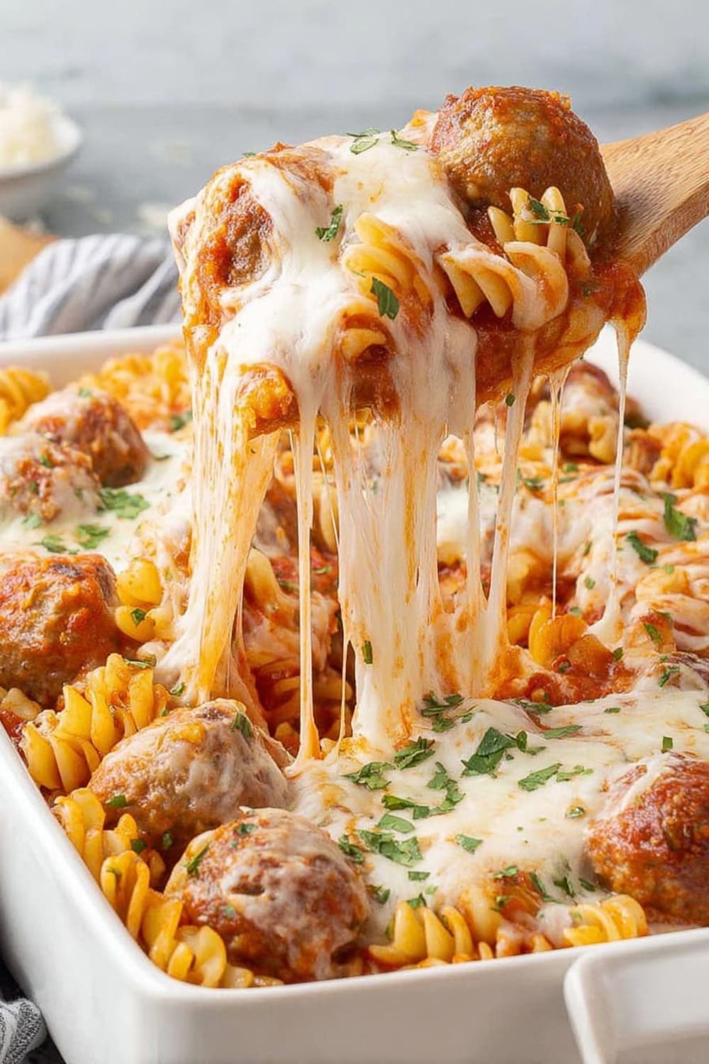 Dump and Bake Meatball Casserole