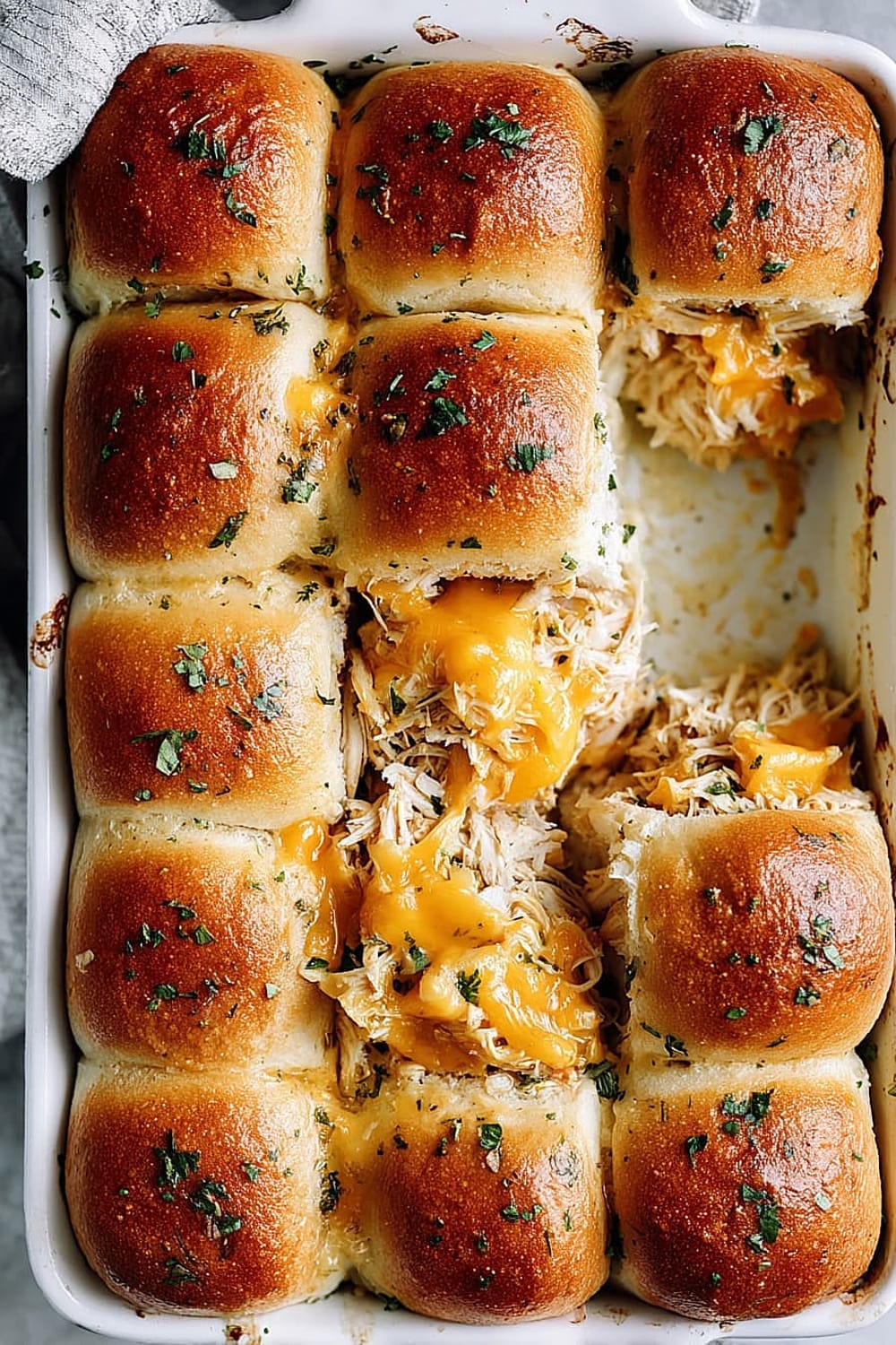 Dijon Chicken Apple Cheddar Sliders