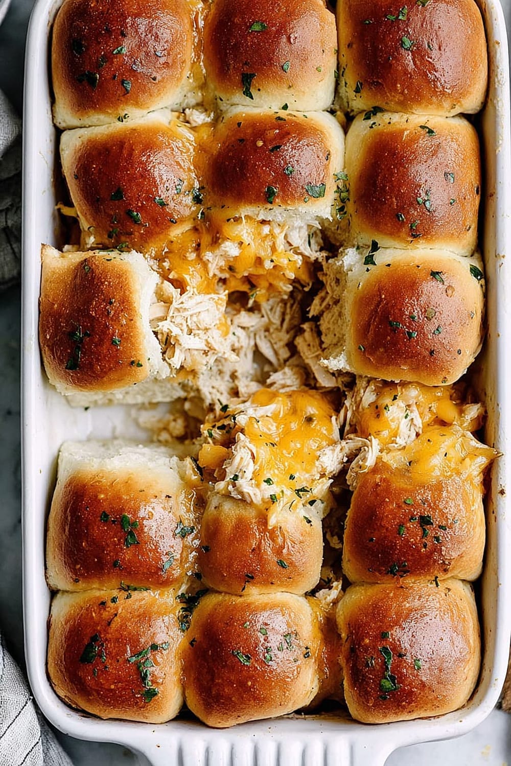 Dijon Chicken Apple Cheddar Sliders