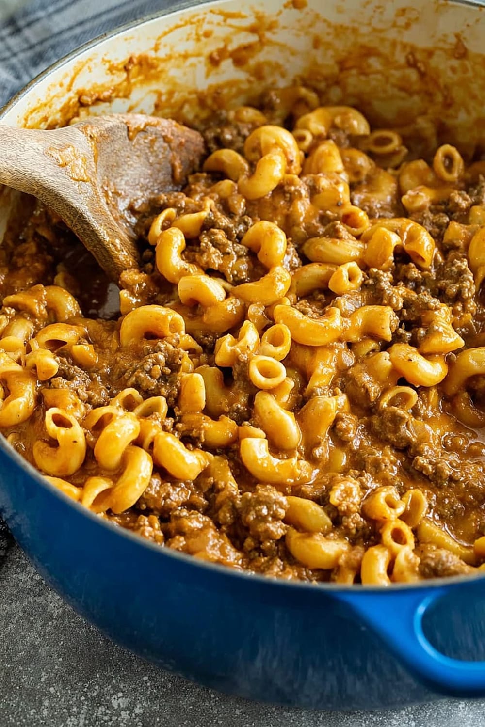 Creamy Tomato Macaroni Beef