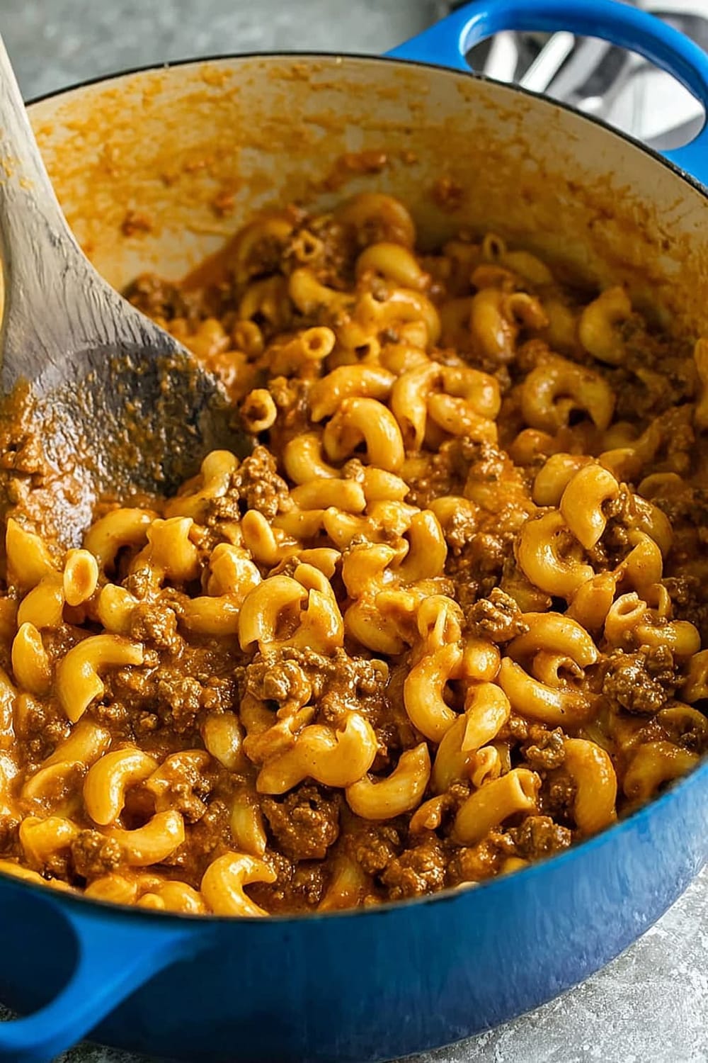 Creamy Tomato Macaroni Beef
