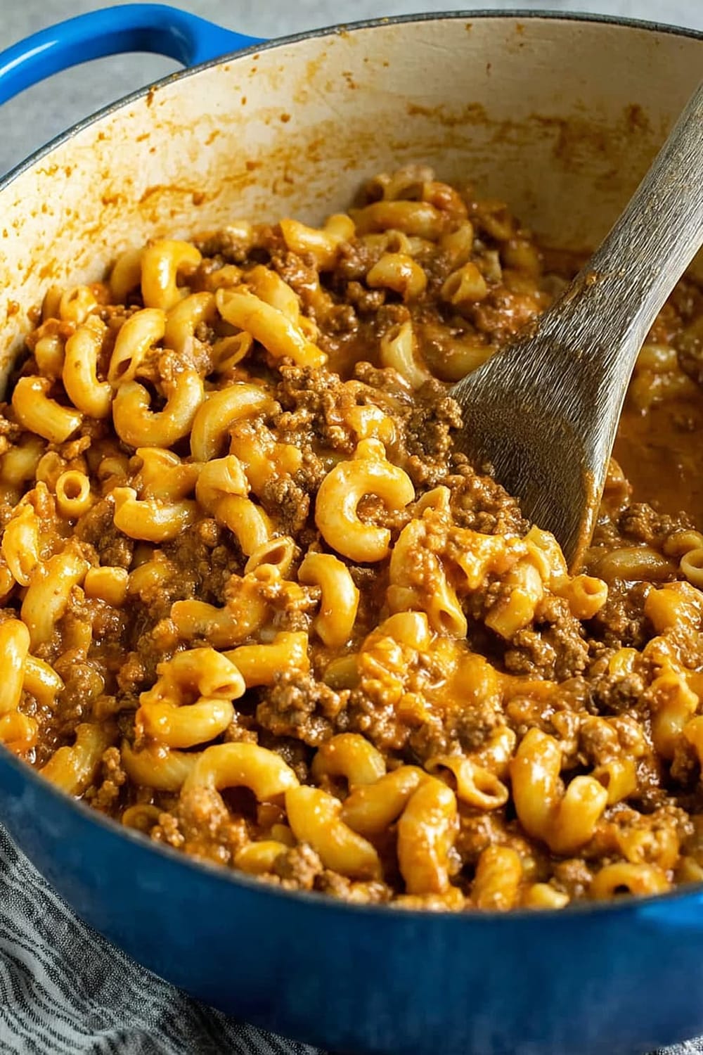 Creamy Tomato Macaroni Beef